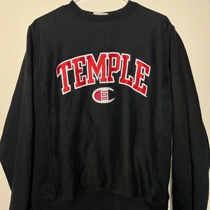 Temple University Black Champion Crewneck